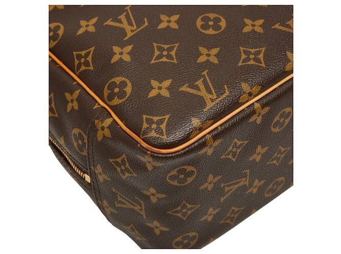 Borsa Louis Vuitton Monogram Deauville Marrone Monogramma - vista 7