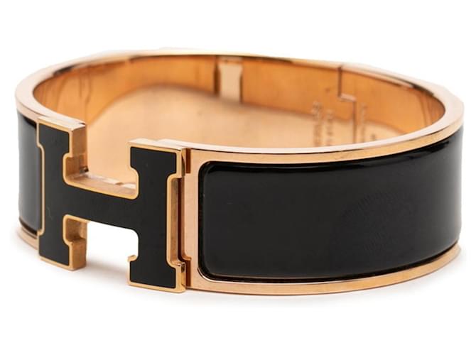 Hermès Bracciale Hermes Clic Clac H PM Nero D'oro - vista 2