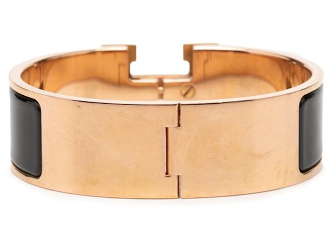 Hermès Bracciale Hermes Clic Clac H PM Nero D'oro - vista 3
