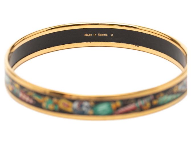 Hermès Hermes Email Cloisonné Armreif PM Mehrfarben Golden - Ansicht 4