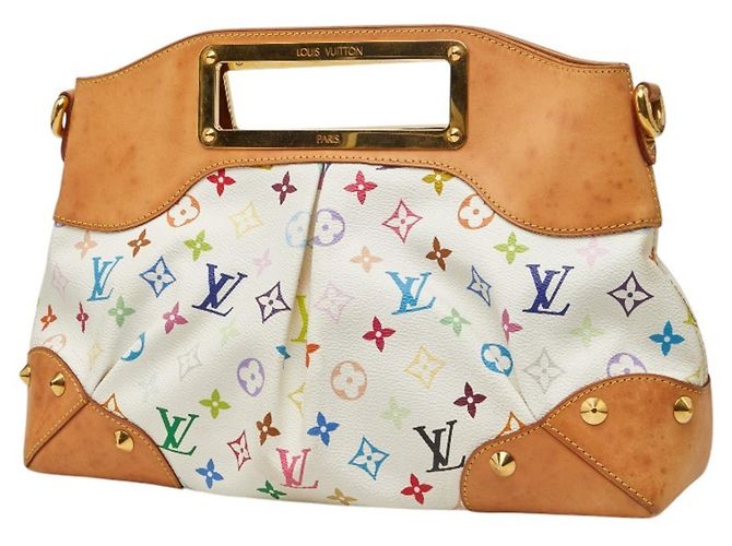 Louis Vuitton Monogram Multicolor Judy MM Handtasche Weiß Mehrfarben - Ansicht 2