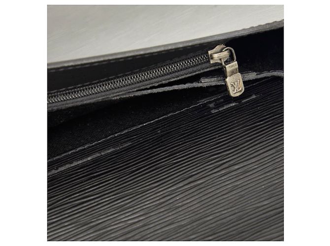 Borsa Business Louis Vuitton Epi Portedocuments Bandoulière Nero - vista 10