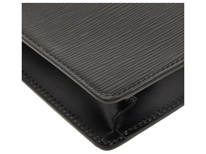 Borsa Business Louis Vuitton Epi Portedocuments Bandoulière Nero - vista 5