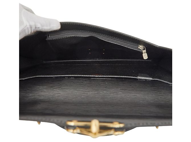 Borsa Business Louis Vuitton Epi Portedocuments Bandoulière Nero - vista 9