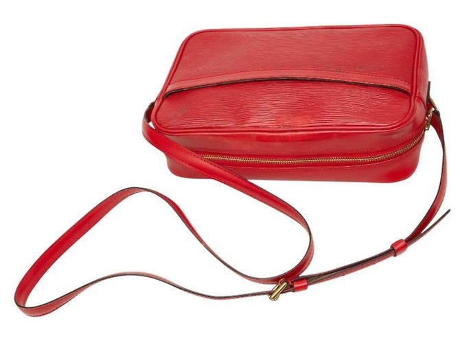 Borsa a Spalla Louis Vuitton Epi Trocadero 27 Rosso - vista 8