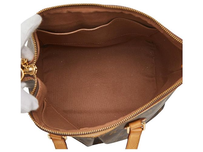 Borsa Louis Vuitton Monogram Palermo PM Marrone - vista 10