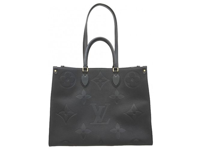 Borsa Tote Louis Vuitton Monogram Empreinte OnTheGo GM Nero - vista 10