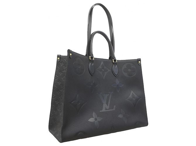 Borsa Tote Louis Vuitton Monogram Empreinte OnTheGo GM Nero - vista 2