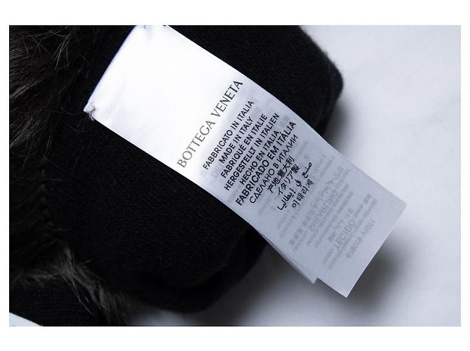 Bottega Veneta, Shearling-Handschuhe grau - Ansicht 4