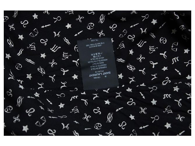 Saint Laurent, camicia Constellation in bianco e nero - vista 5