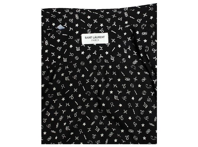 Saint Laurent, camicia Constellation in bianco e nero - vista 6