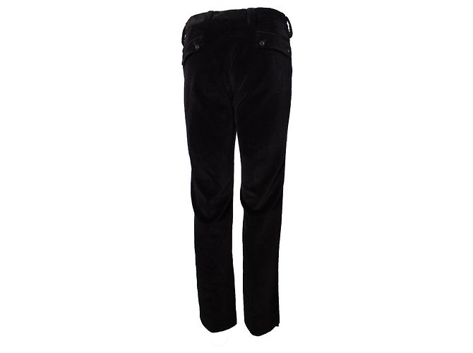 Gucci, pantalone in velluto a coste nero - vista 2