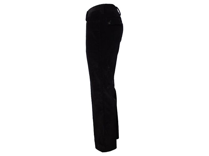 Gucci, pantalone in velluto a coste nero - vista 4
