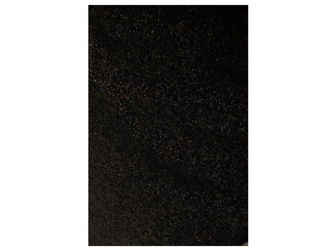 Alexander McQueen, Schwarzer Rollkragenpullover mit goldenem Lurex Mehrfarben - Ansicht 9