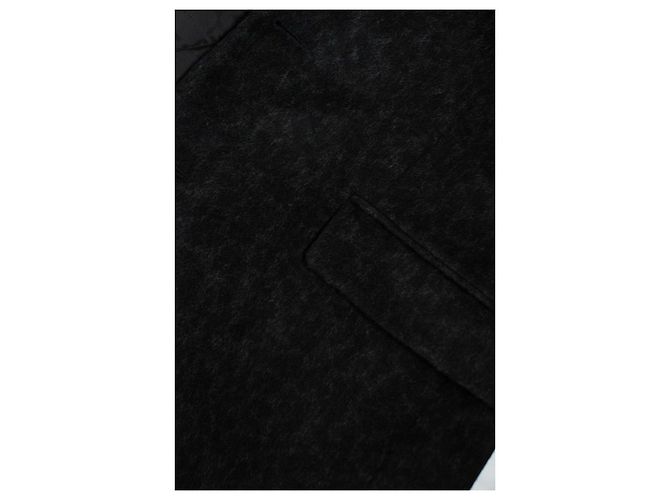 Givenchy, Grey wool melange single breasted coat - view 8