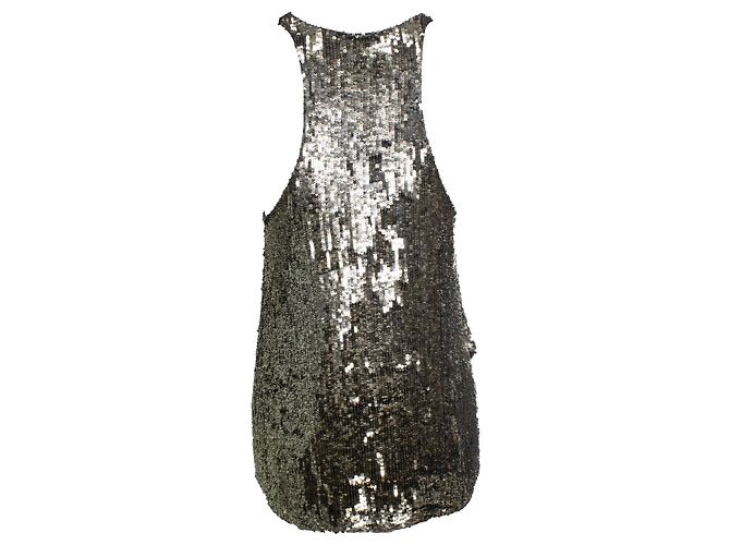 3.1 Phillip Lim Phillip Lim, top de lentejuelas sin mangas Metálico - vista 3