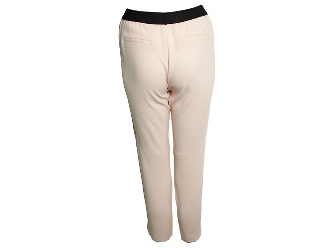 Maje, Hose in Praline-Rosa mit schwarzem Taillengürtel Pink - Ansicht 3
