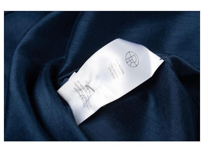 The Row, camicetta blu con fiocco - vista 5
