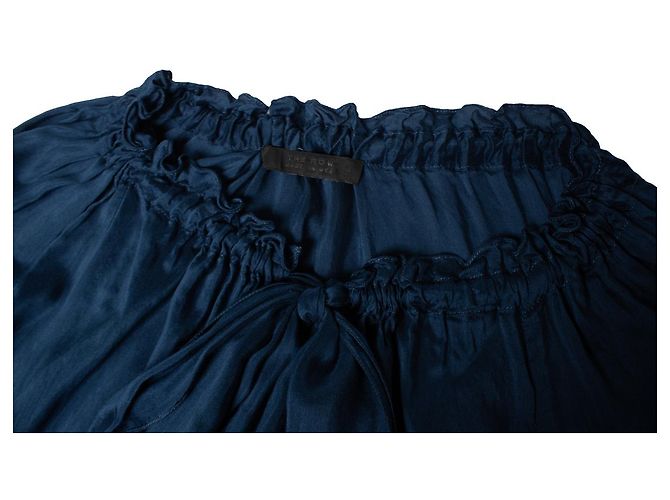 The Row, camicetta blu con fiocco - vista 6