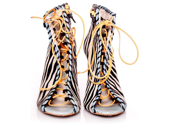 Sophia Webster, stivaletti con stampa zebra Multicolore - vista 5