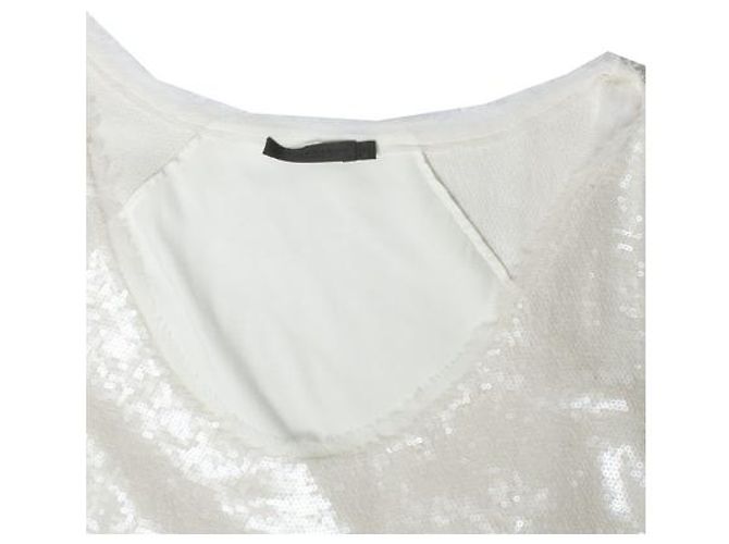 Donna Karan, top sin mangas con lentejuelas Blanco - vista 5