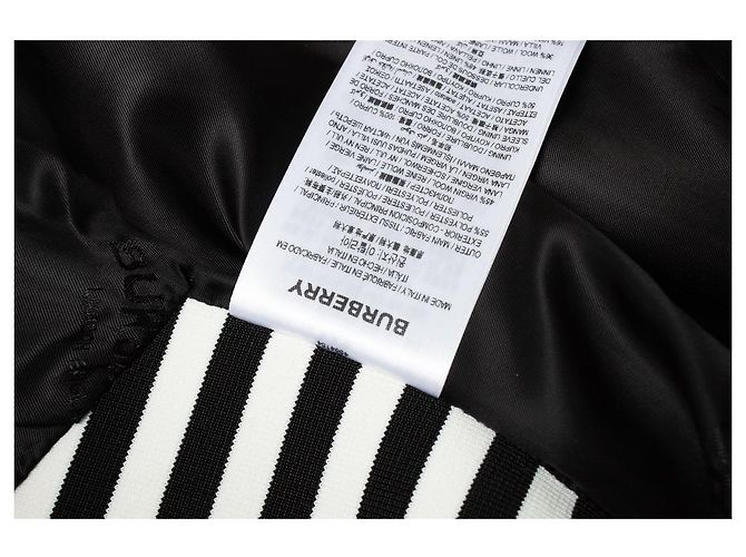 Burberry, blazer a quadri bianco e nero Multicolore - vista 5