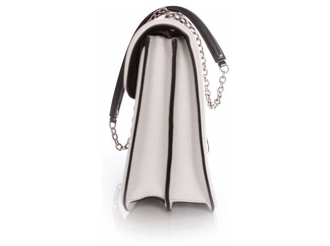 Alexander McQueen, Borsa a tracolla Heroine Black and White. Multicolore - vista 8