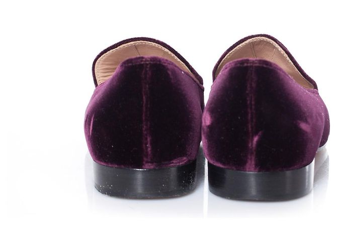 Gianvito Rossi, mocassini in velluto marcel bordeaux. Rosso Bordò - vista 5