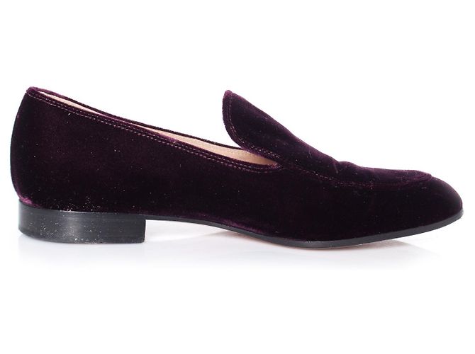 Gianvito Rossi, mocassini in velluto marcel bordeaux. Rosso Bordò - vista 7