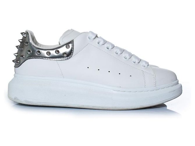 Alexander McQueen, sneakers Larry oversized Bianco - vista 5