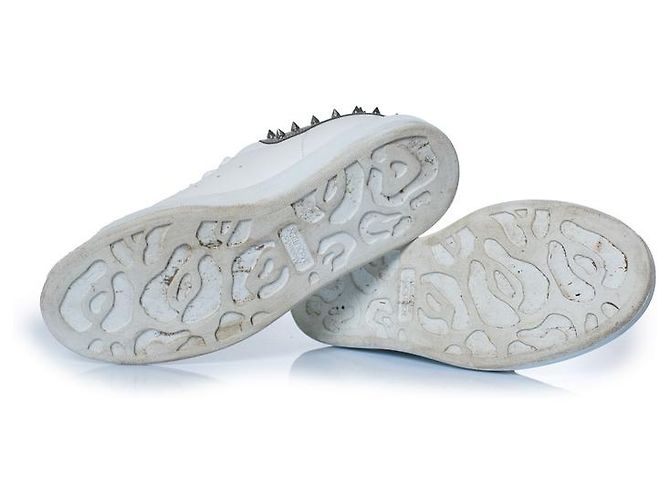 Alexander McQueen, sneakers Larry oversized Bianco - vista 7