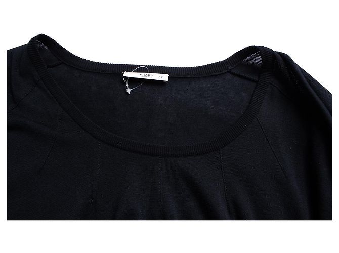 Prada, Schwarzes Oberteil - Ansicht 6