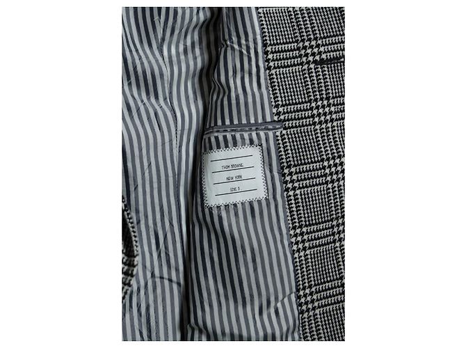 Thom Browne, Blazer mit Hahnentritt-Muster Mehrfarben - Ansicht 6