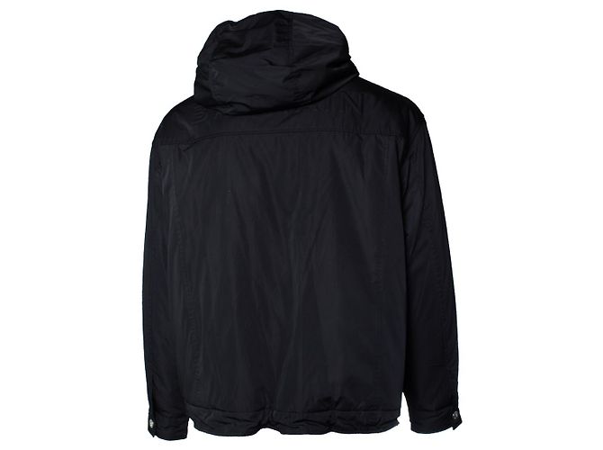 Balmain, Bomberjacke mit Kapuze in Schwarz - Ansicht 2