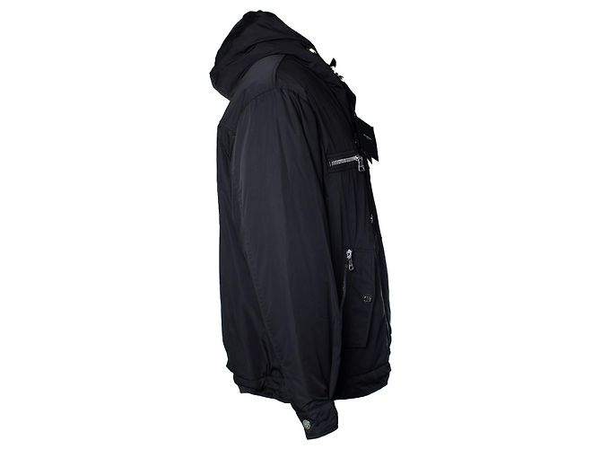 Balmain, Bomberjacke mit Kapuze in Schwarz - Ansicht 3