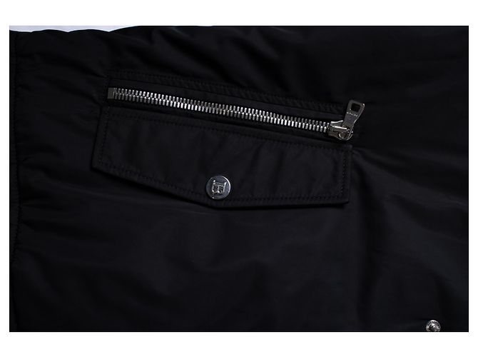 Balmain, Bomberjacke mit Kapuze in Schwarz - Ansicht 7