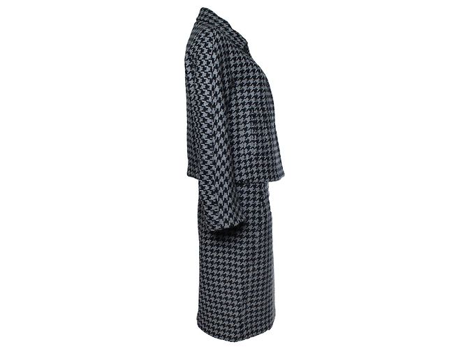 DKNY, completo pied-de-poule in nero e grigio Multicolore - vista 5