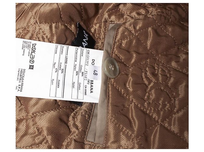 Dolce & gabbana, Trench beige Marrone - vista 7
