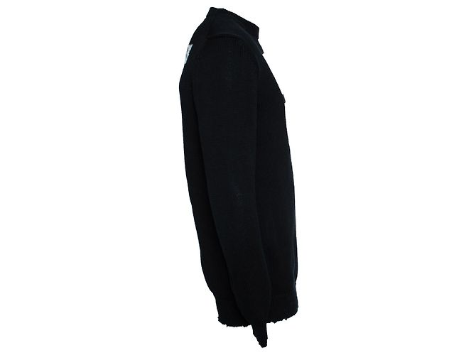 Givenchy, Pull en maille en coton avec logo Noir - vue 4