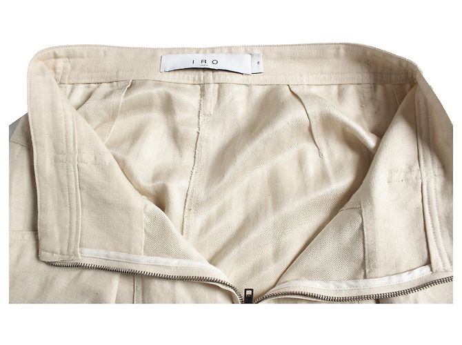 IRO, pantalone MIRA beige con tasche profonde Marrone - vista 6
