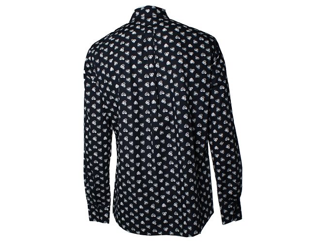 Dolce & Gabbana, camicia nera con stampa Hart Nero - vista 2