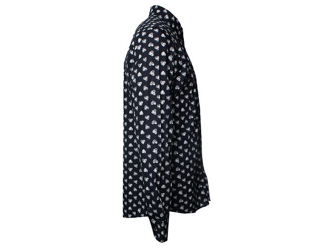 Dolce & Gabbana, camicia nera con stampa Hart Nero - vista 3