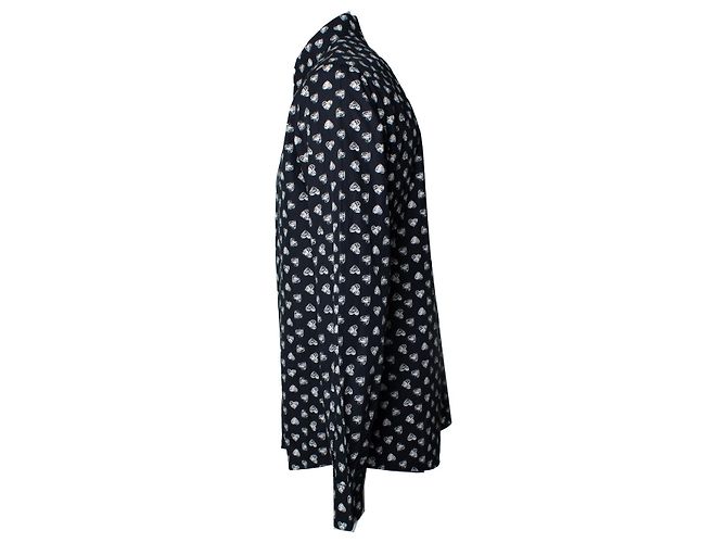 Dolce & Gabbana, camicia nera con stampa Hart Nero - vista 4