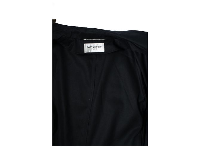 Saint Laurent, Trenchcoat aus Baumwollmischung schwarz 2019 - Ansicht 8
