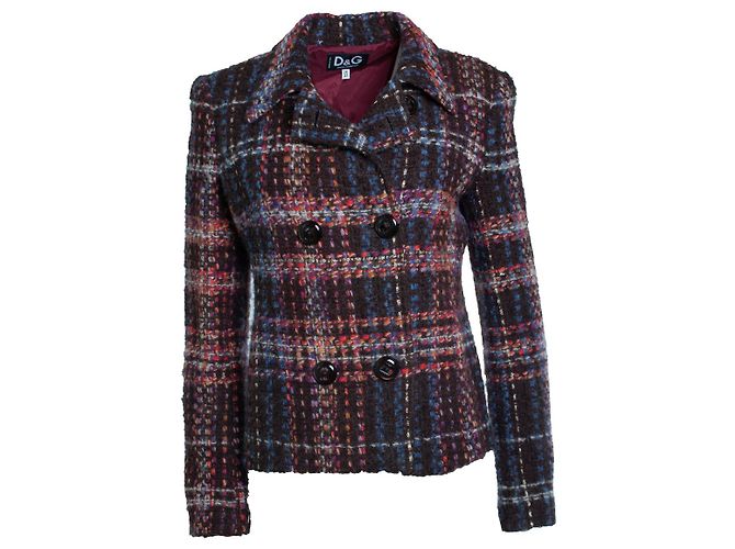 Dolce & Gabbana, blazer de tweed multicolor - vista 2