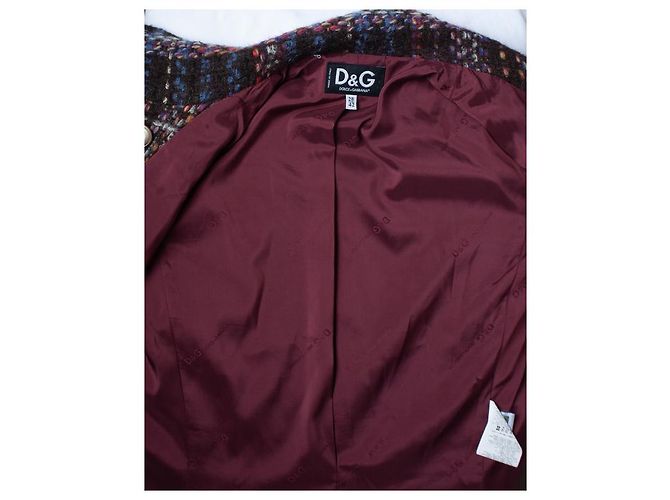 Dolce & Gabbana, blazer de tweed multicolor - vista 7