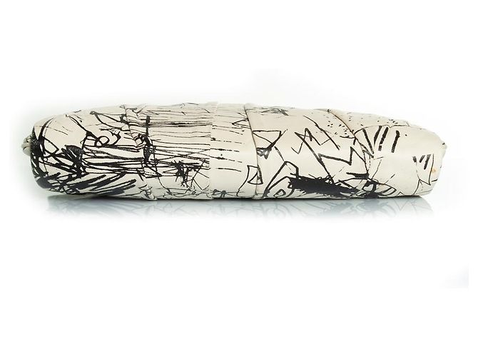 Giuseppe Zanotti, clutch bianco e nero Multicolore - vista 7