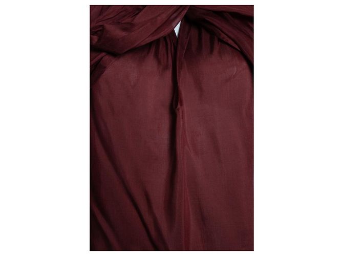 The Row, Weinrote Bluse mit Schleife - Ansicht 6