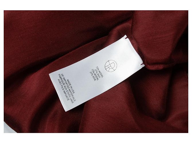 The Row, Weinrote Bluse mit Schleife - Ansicht 7