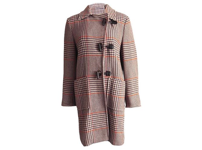 Etro, Kaschmirmantel mit Hahnentratt-Muster. Mehrfarben - Ansicht 2